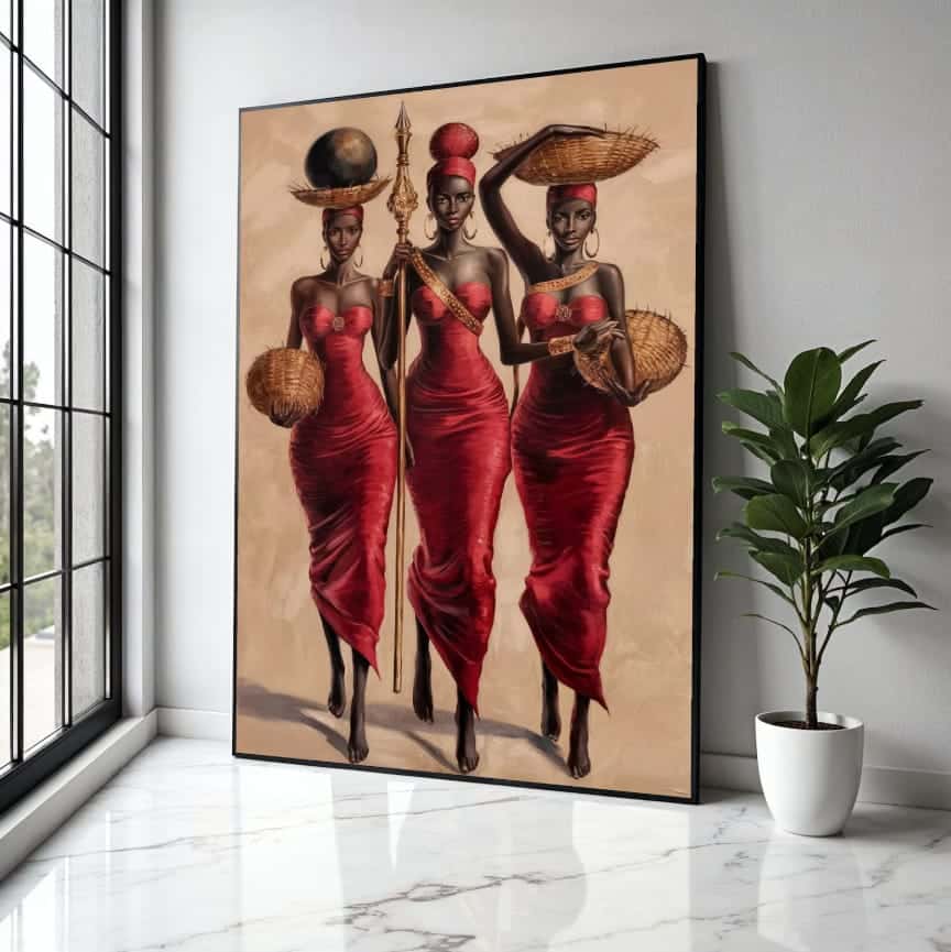 African Artwork | Afrocentric Wall Art | A2 at XILEF Art